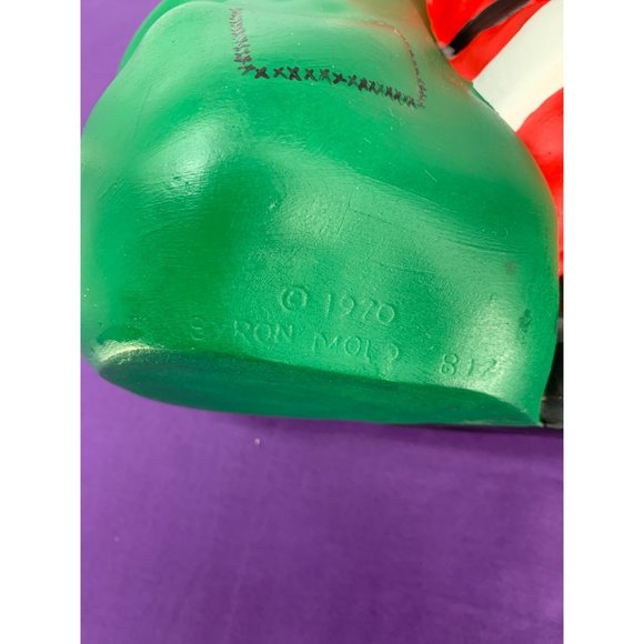 Ceramic MCM Hand Painted Artisan, Santa Claus With Sack Planter Byron Mold 817 f - Picture 6 of 13